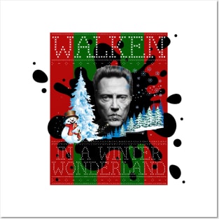 Walken In A Winter Wonderland Christmas Knit Posters and Art